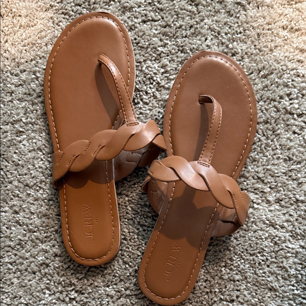 J. Crew Women's Brown Braided Sandals